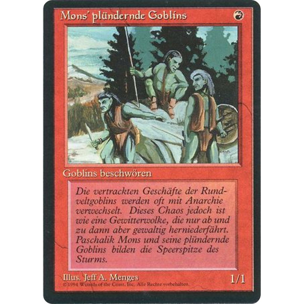 MTG Singles - Mons's Goblin Raiders - Foreign Black Bordered - German - Regular