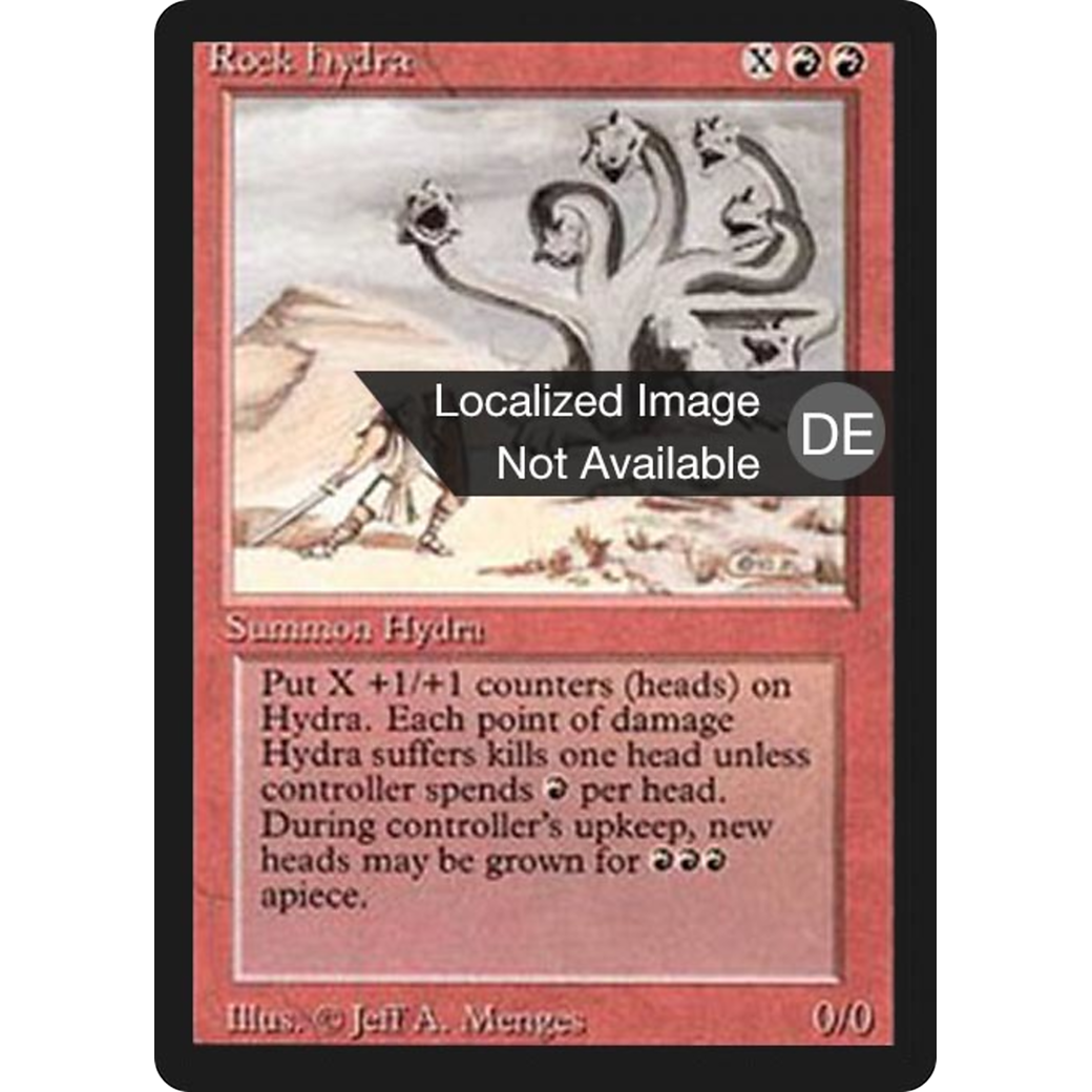 MTG Singles - Rock Hydra - Foreign Black Bordered - German - Regular