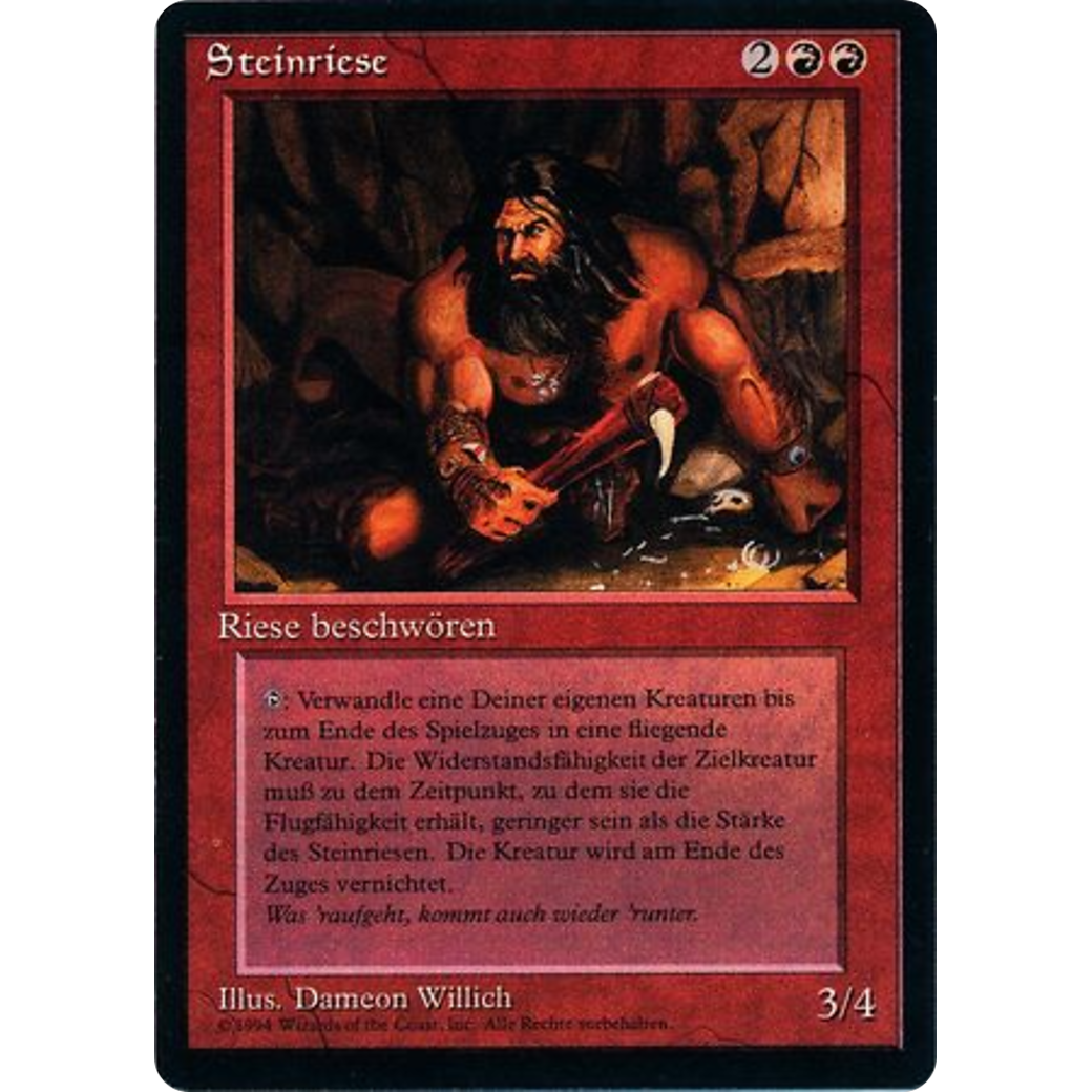 MTG Singles - Stone Giant - Foreign Black Bordered - German - Regular