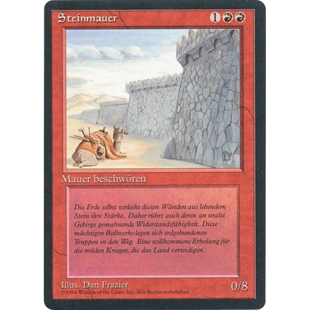 MTG Singles - Wall of Stone - Foreign Black Bordered - German - Regular