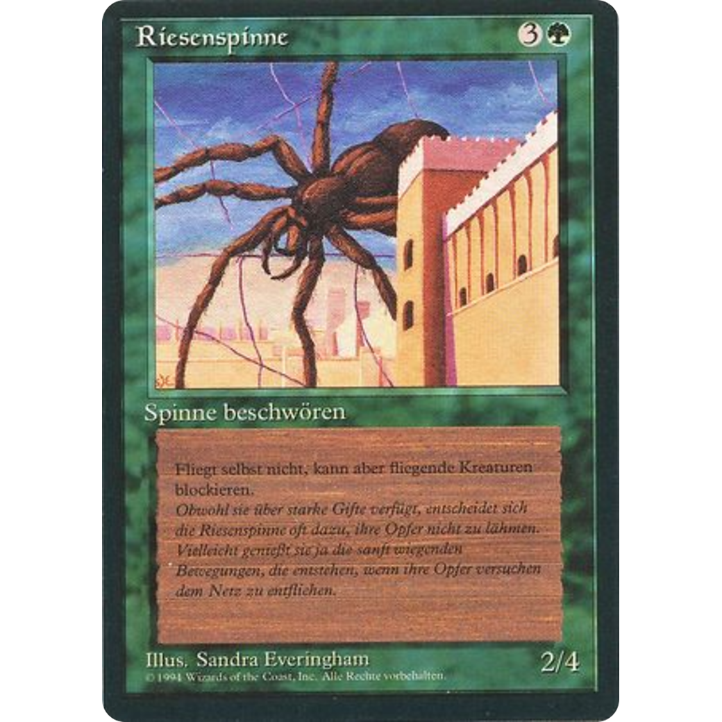 MTG Singles - Giant Spider - Foreign Black Bordered - German - Regular