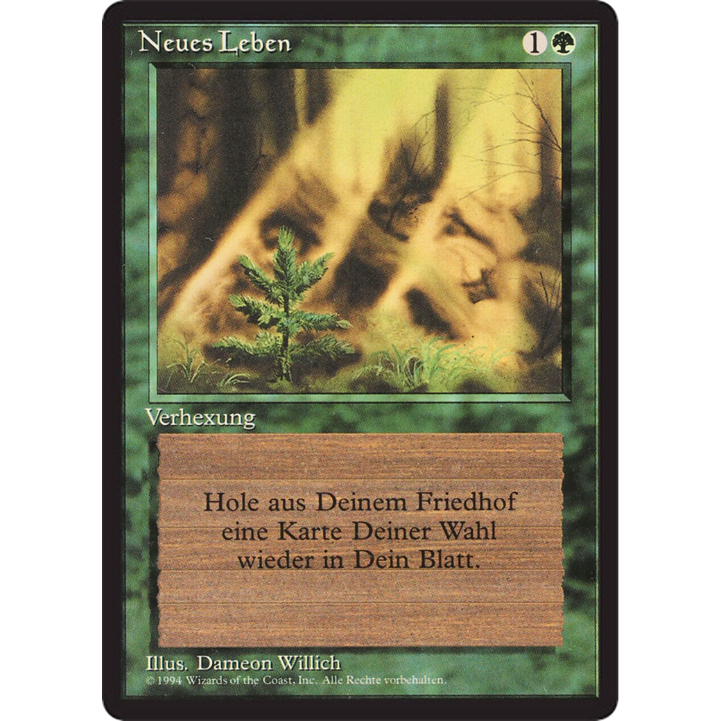 MTG Singles - Regrowth - Foreign Black Bordered - German - Regular