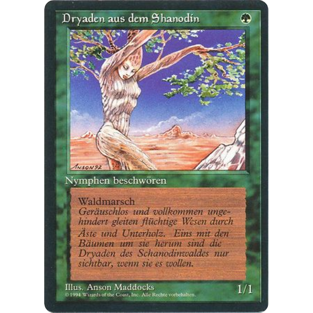 MTG Singles - Shanodin Dryads - Foreign Black Bordered - German - Regular