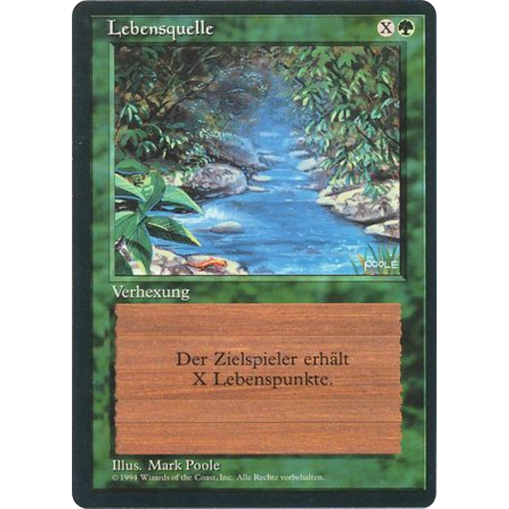 MTG Singles - Stream of Life - Foreign Black Bordered - German - Regular
