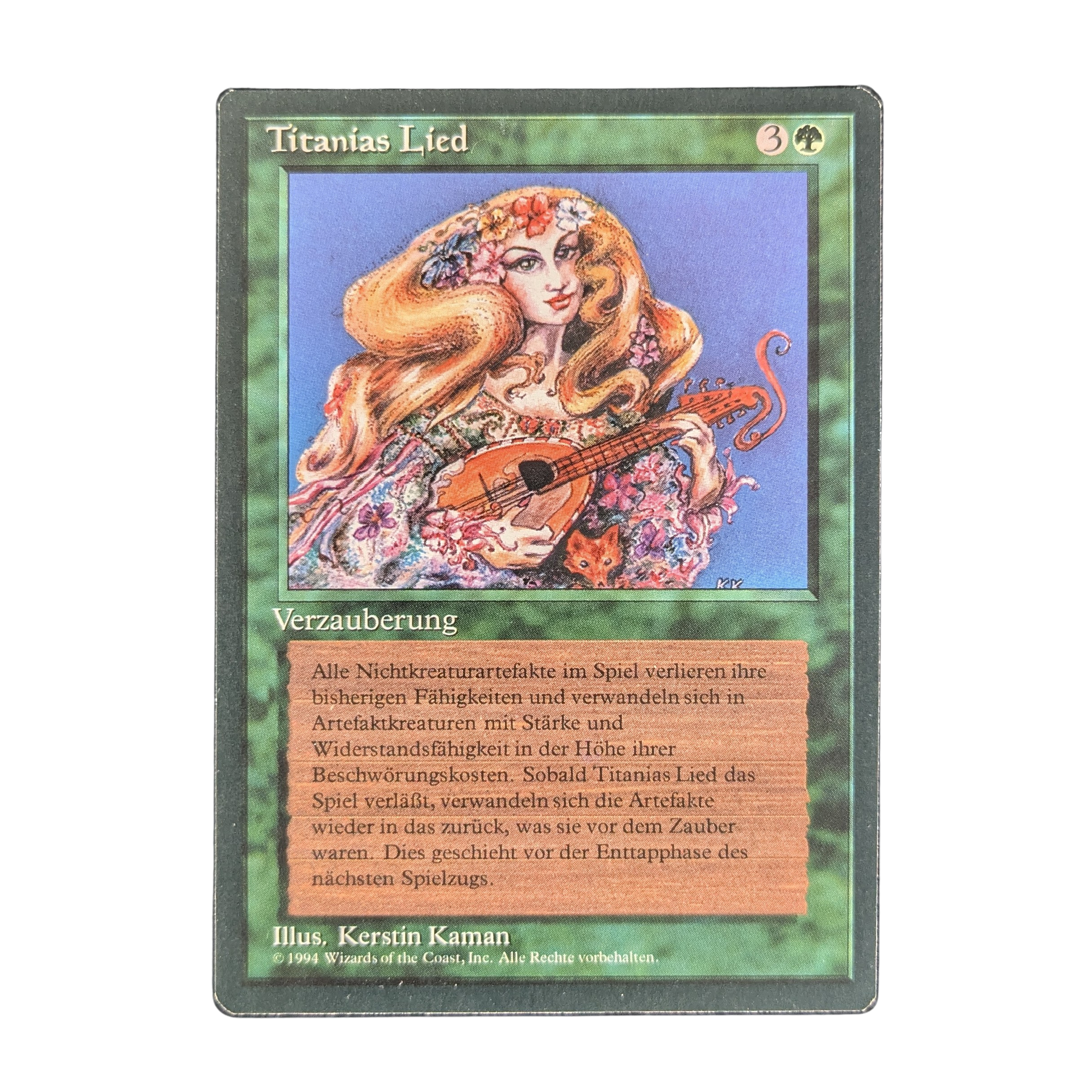 MTG Singles - Titania's Song - Foreign Black Bordered - German - 