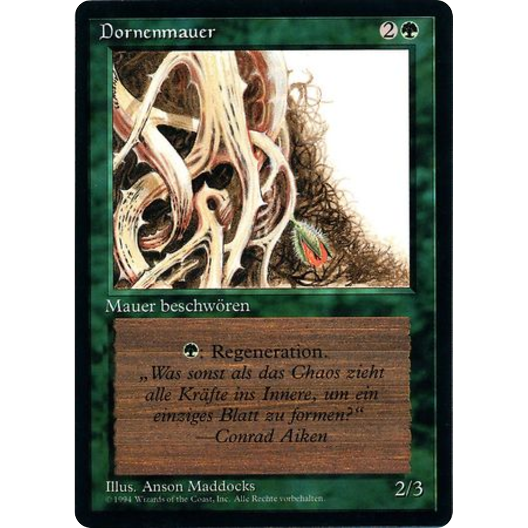 MTG Singles - Wall of Brambles - Foreign Black Bordered - German - Regular