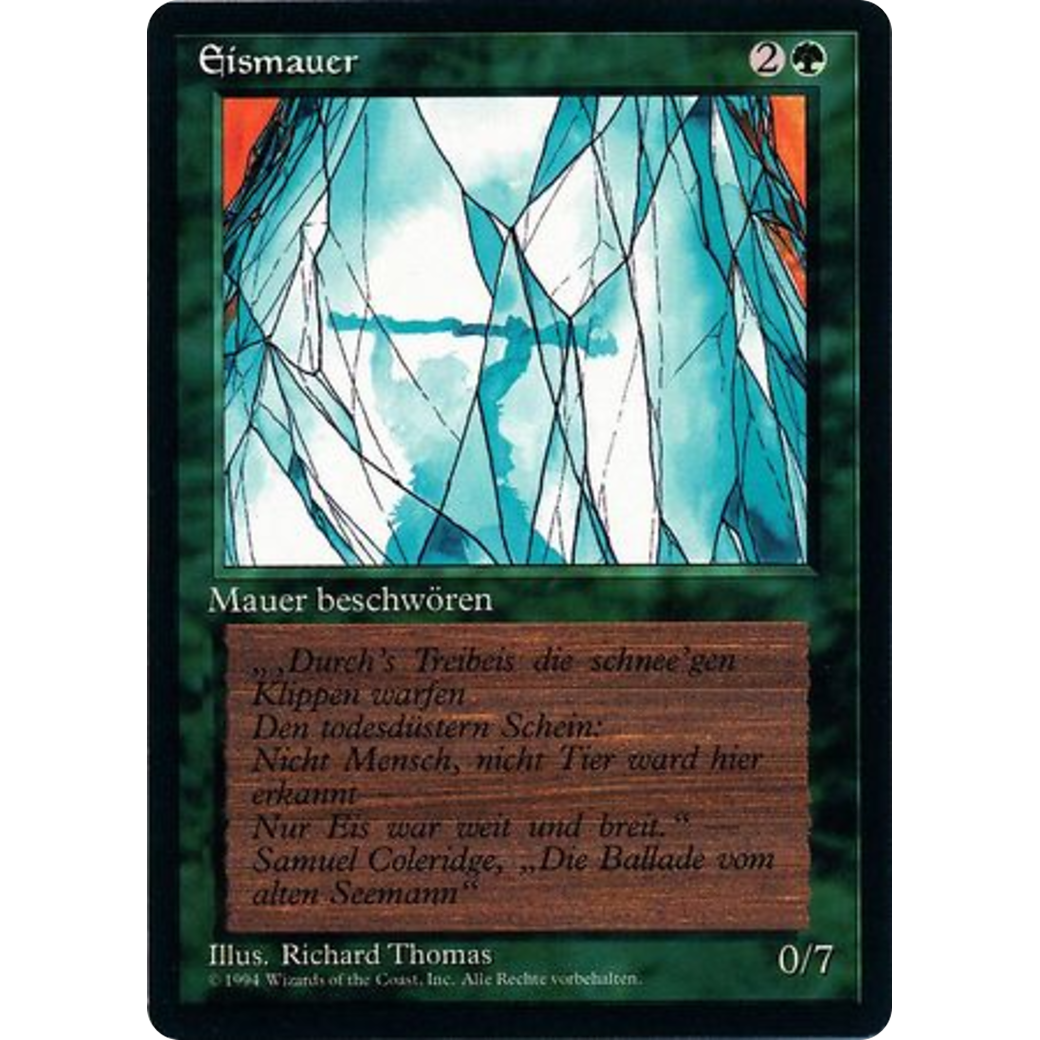 MTG Singles - Wall of Ice - Foreign Black Bordered - German - Regular
