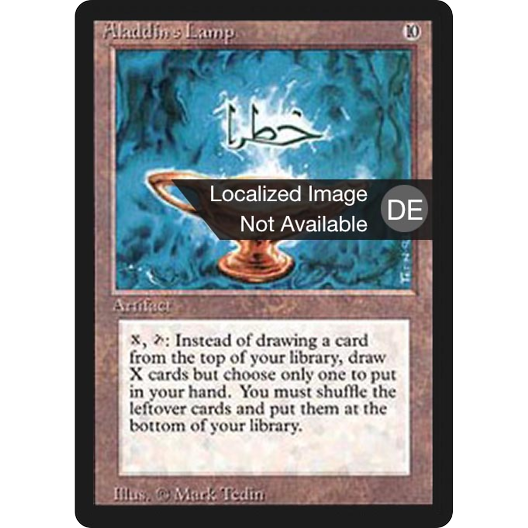 MTG Singles - Aladdin's Lamp - Foreign Black Bordered - German - Regular