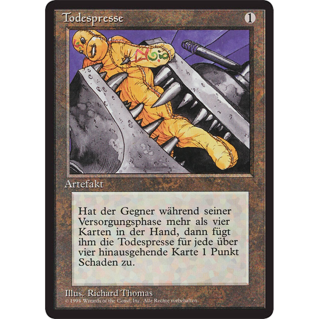 MTG Singles - Black Vise - Foreign Black Bordered - German - Regular