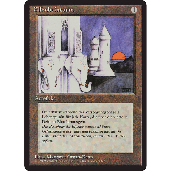Ivory Tower - Foreign Black Bordered - German