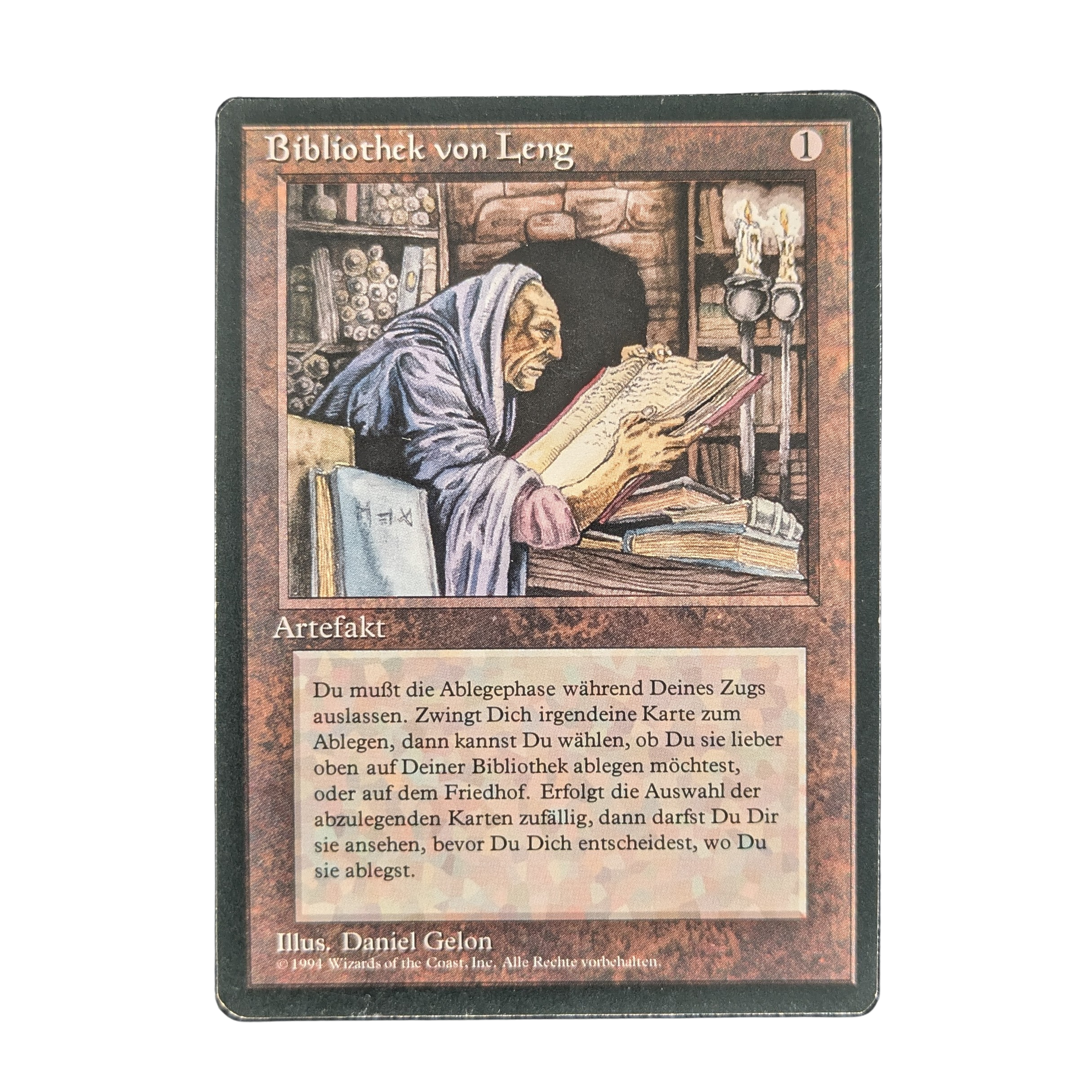 MTG Singles - Library of Leng - Foreign Black Bordered - German - 