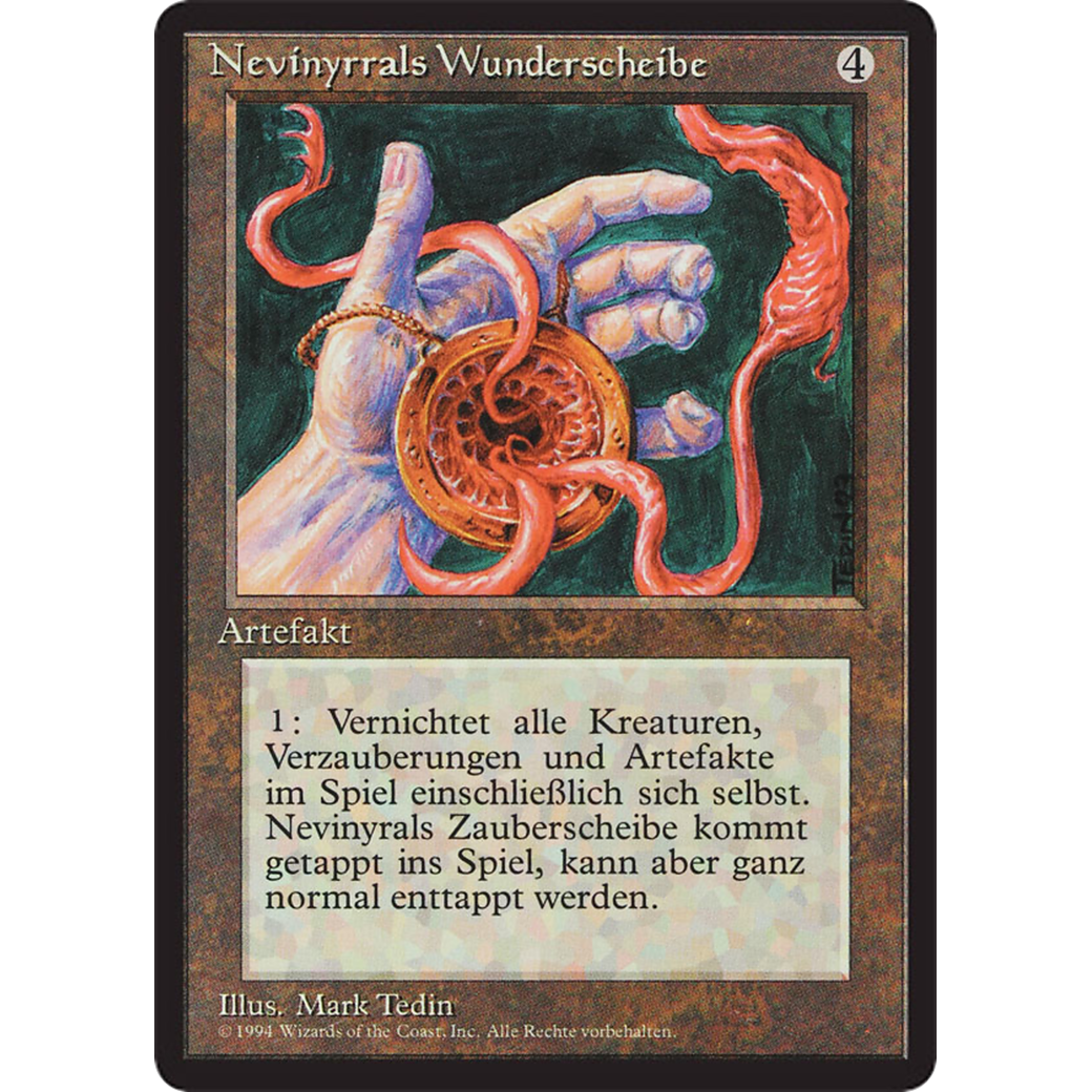 MTG Singles - Nevinyrral's Disk - Foreign Black Bordered - German - Regular