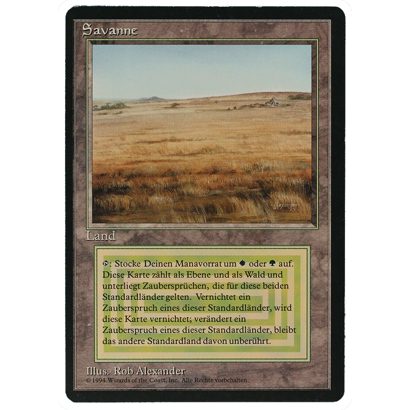 MTG Singles - Savannah - Foreign Black Bordered - 