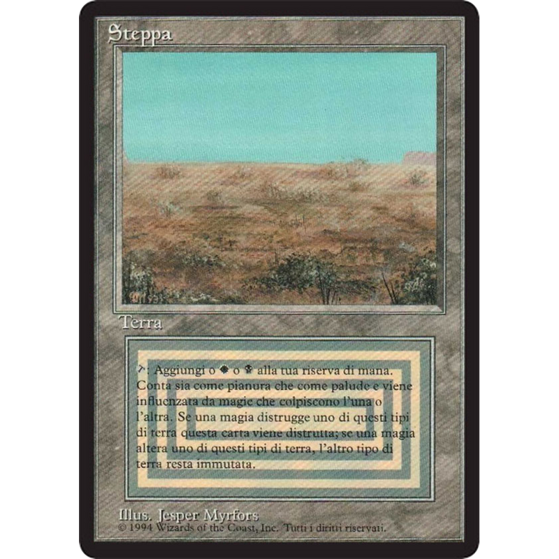 MTG Singles - Scrubland - Foreign Black Bordered - 