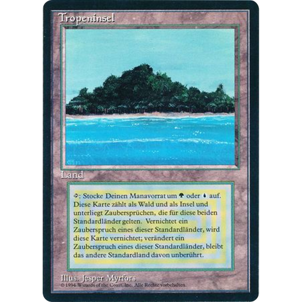 Tropical Island - Foreign Black Bordered