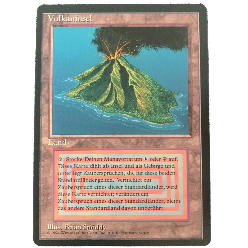 MTG Singles - Volcanic Island - Foreign Black Bordered - 