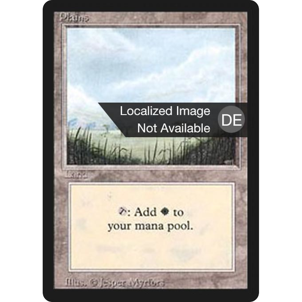 MTG Singles - Plains (V.1) - Foreign Black Bordered - German - Regular
