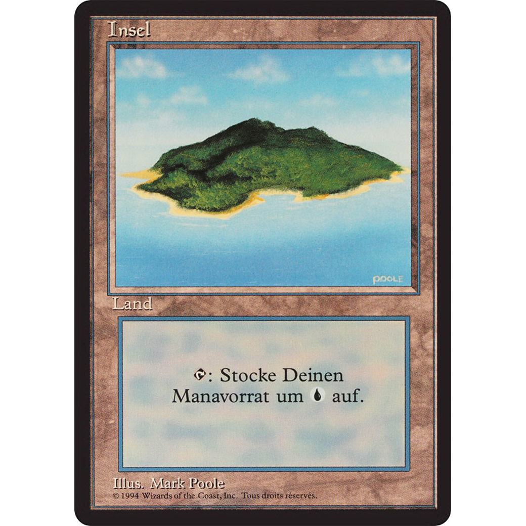 MTG Singles - Island (V.2) - Foreign Black Bordered - German - Regular
