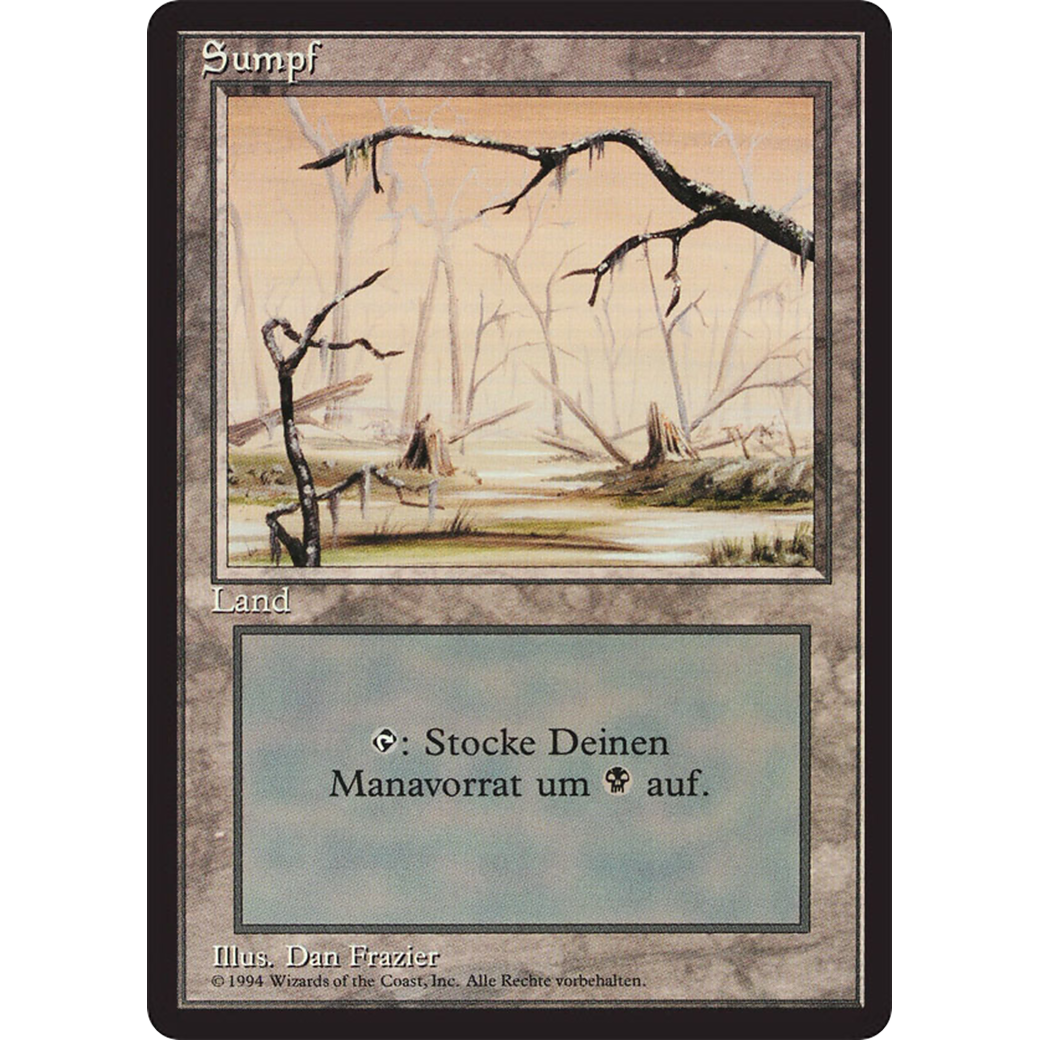 MTG Singles - Swamp (V.2) - Foreign Black Bordered - German - Regular