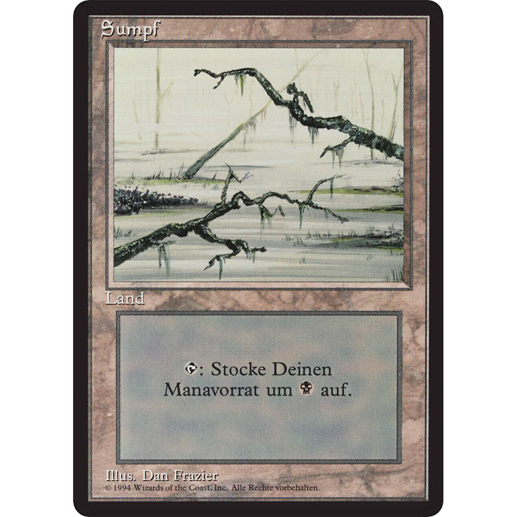 MTG Singles - Swamp (V.3) - Foreign Black Bordered - German - Regular