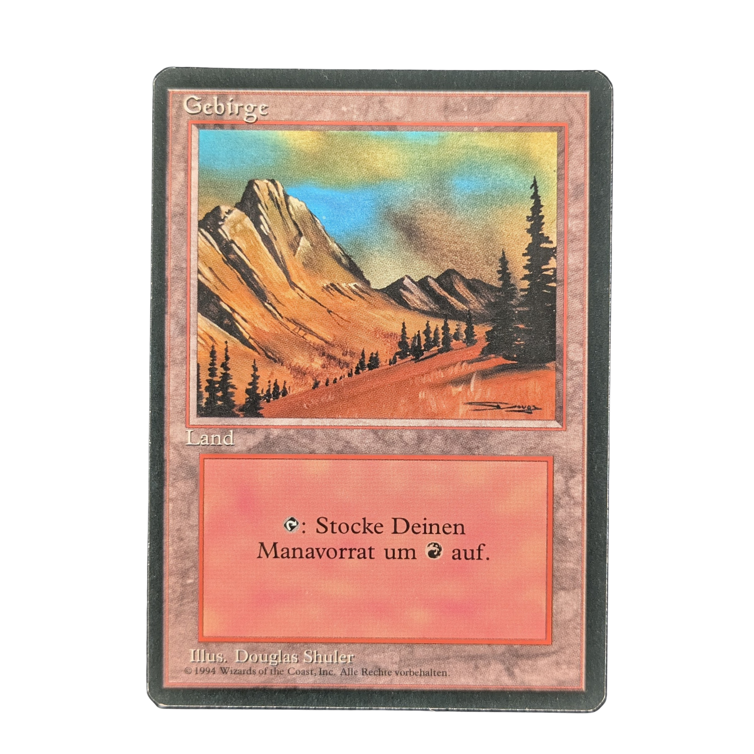 MTG Singles - Mountain (V.1) - Foreign Black Bordered - German - 