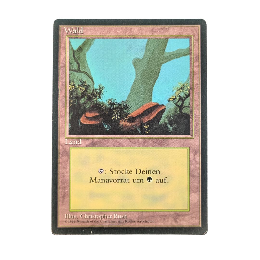 MTG Singles - Forest (V.1) - Foreign Black Bordered - German - Regular