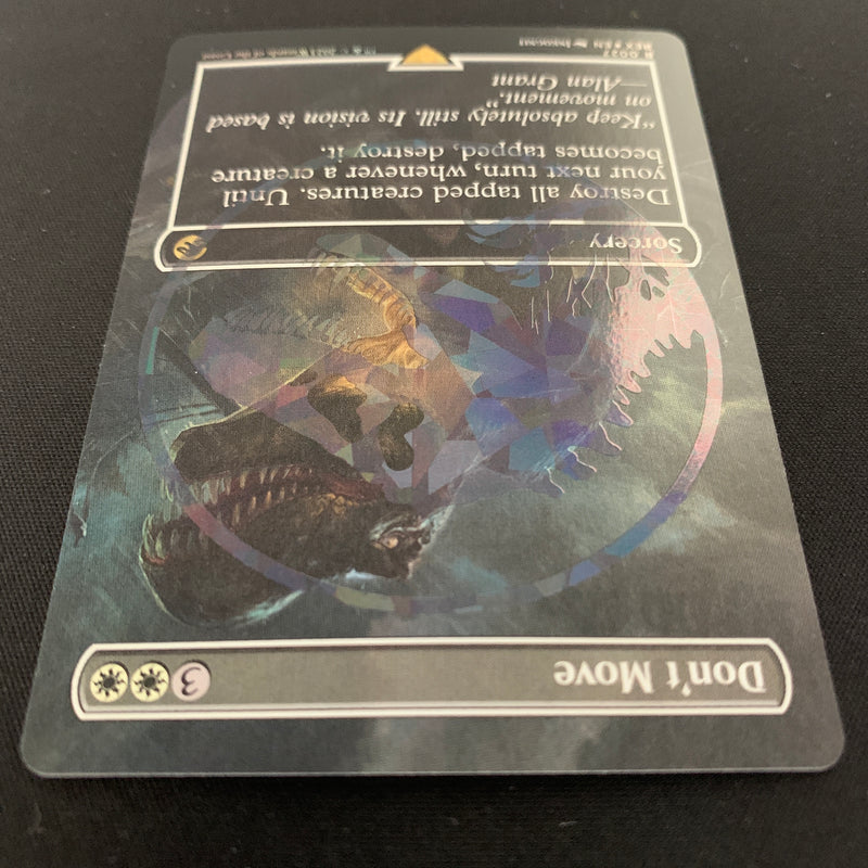 Magic the Gathering [FOIL] Don't Move (Emblem Foil) - Universes Beyond: Jurassic World Collection - NM 