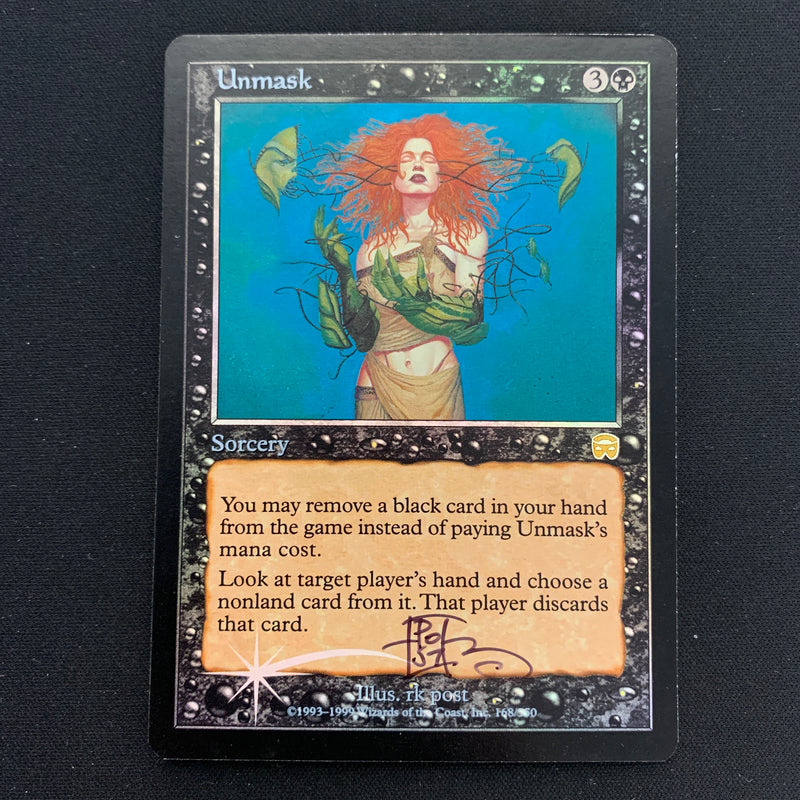 Magic the Gathering [FOIL] Unmask - Mercadian Masques - EX, SIGNED 