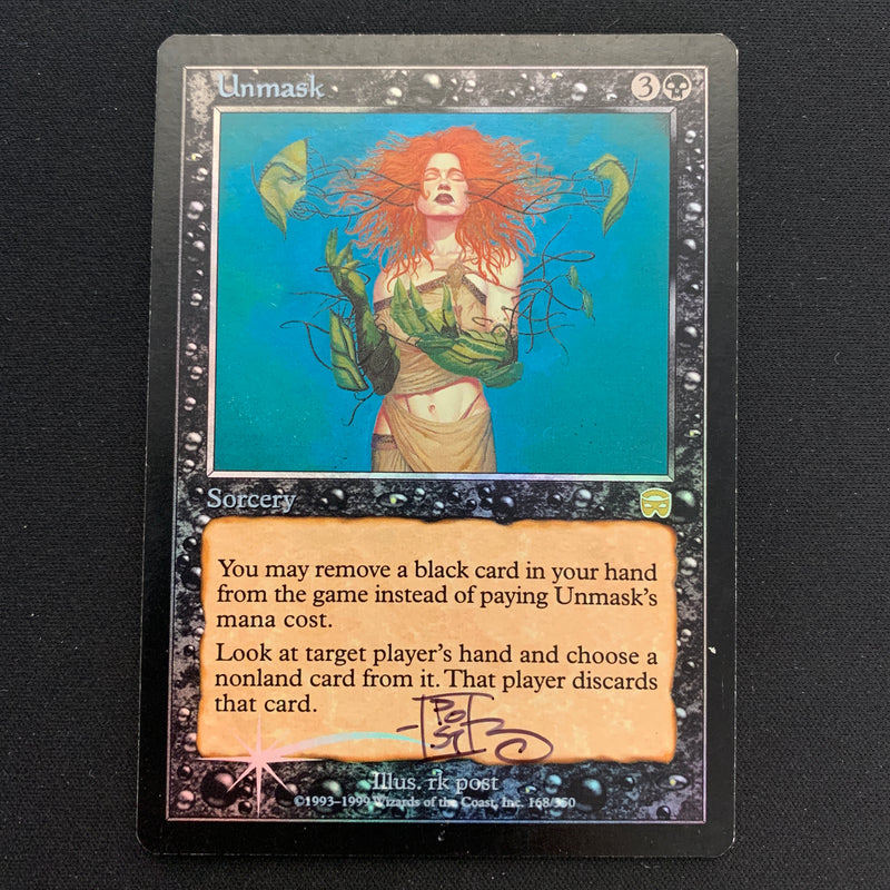 [FOIL] Unmask - Mercadian Masques - GD, SIGNED