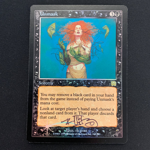 Magic the Gathering [FOIL] Unmask - Mercadian Masques - NM, SIGNED 