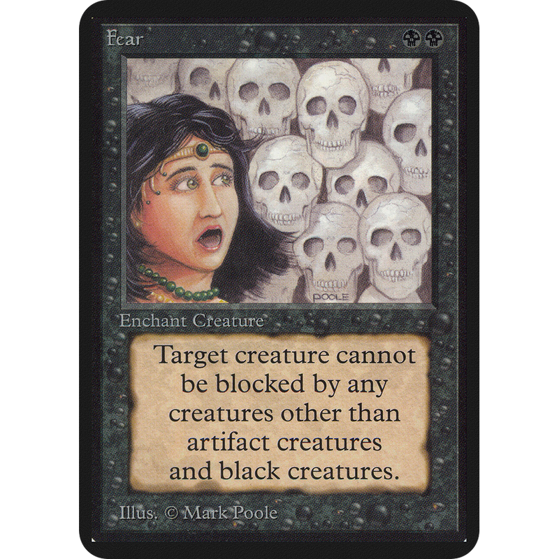 Magic the Gathering Fear - Alpha NM