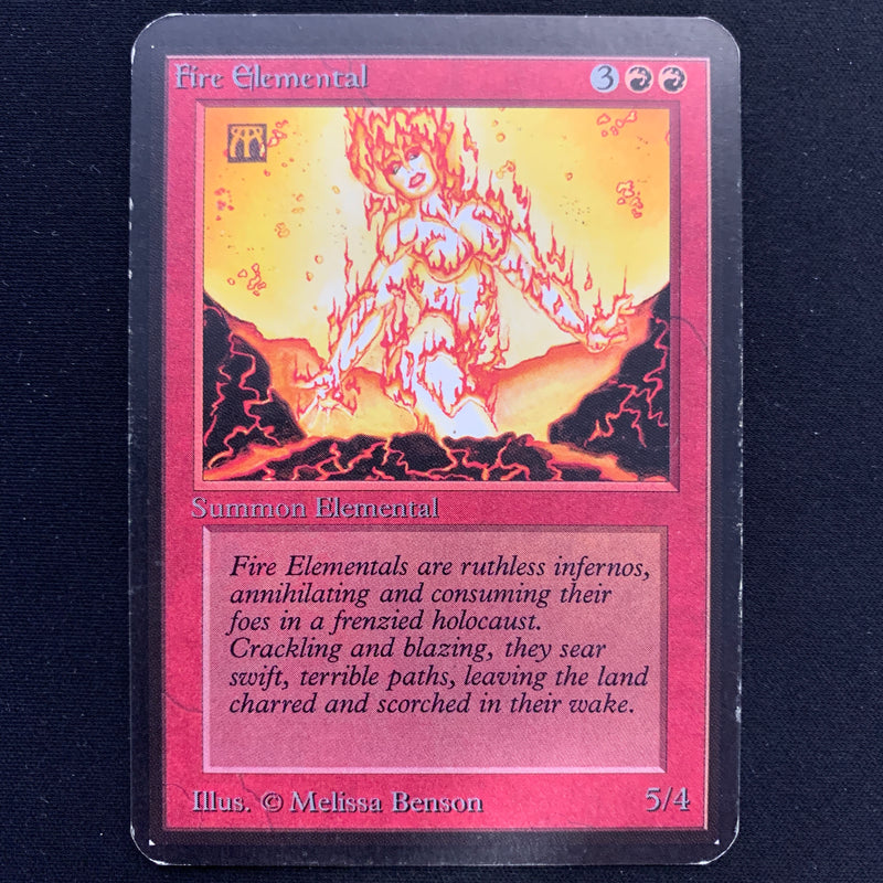 Magic the Gathering Fire Elemental - Alpha 