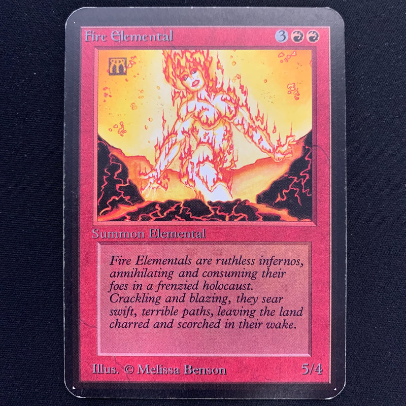 Magic the Gathering Fire Elemental - Alpha 