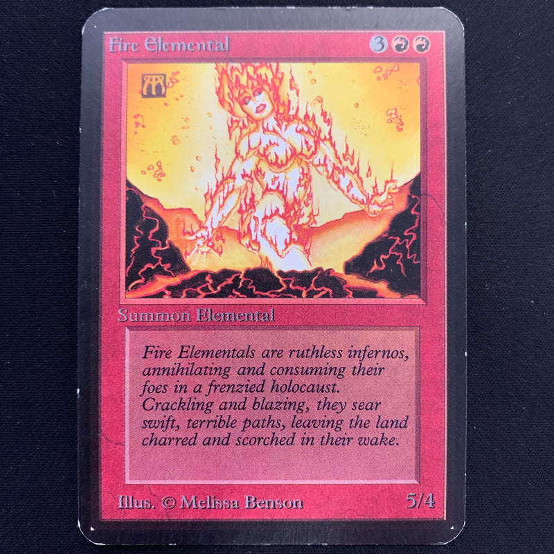 Magic the Gathering Fire Elemental - Alpha 