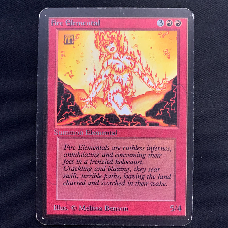 Magic the Gathering Fire Elemental - Alpha 