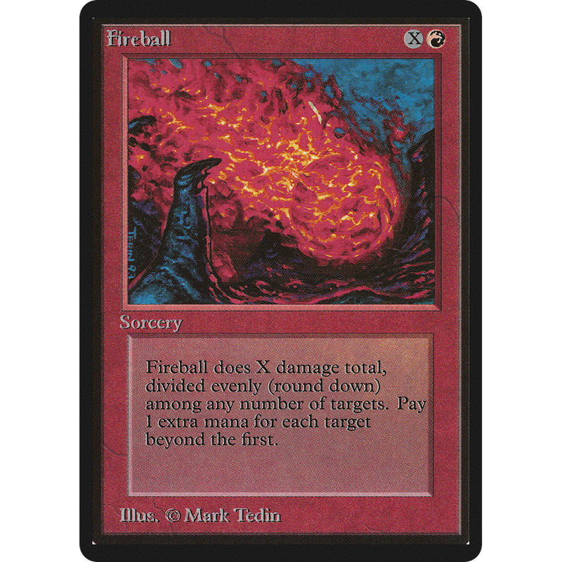 Magic the Gathering Fireball - Beta NM