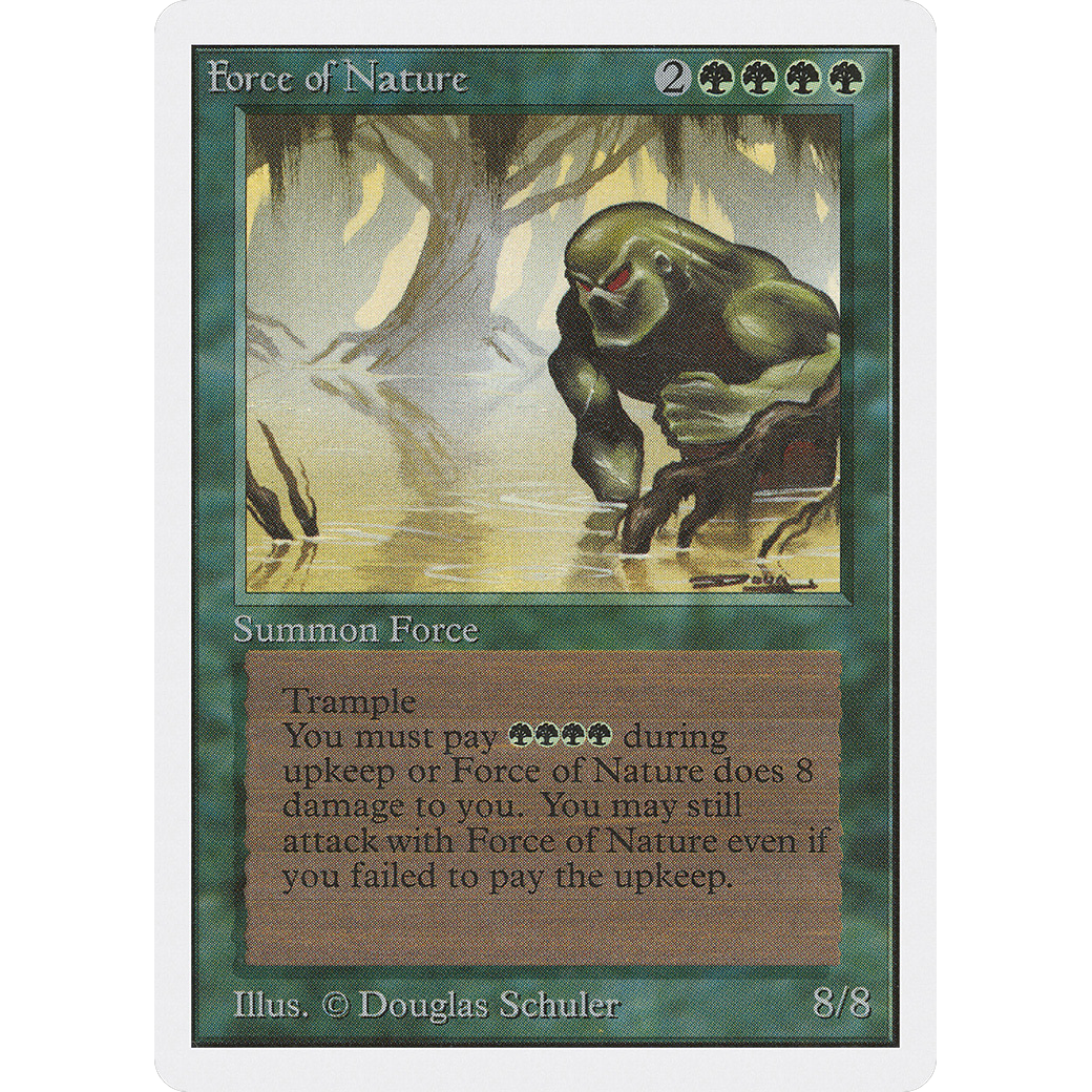 MTG Singles - Force of Nature - Unlimited - NM