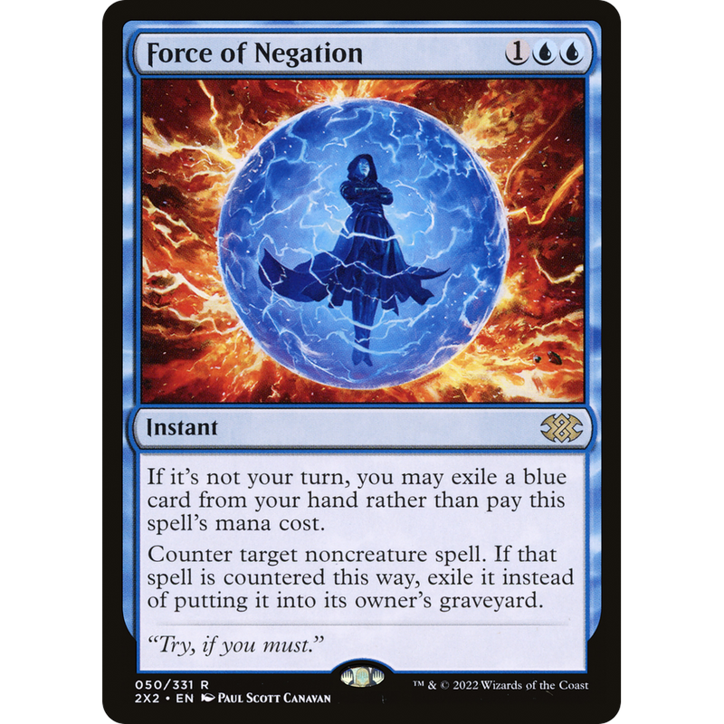 Magic the Gathering Force of Negation - Double Masters 2022 NM