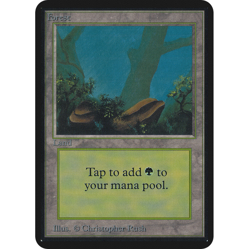 Magic the Gathering Forest (V.1) - Alpha NM