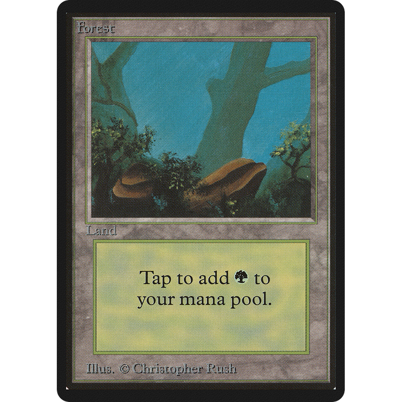 Magic the Gathering Forest (V.1) - Beta NM