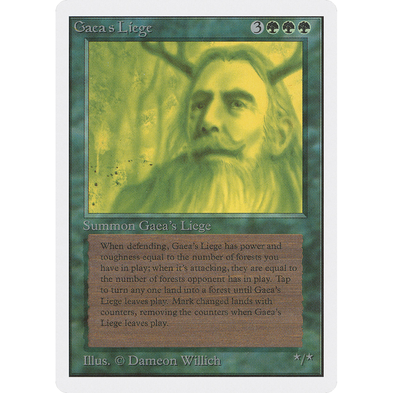 Magic the Gathering Gaea's Liege - Unlimited NM