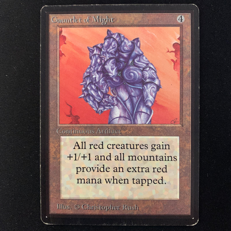 Magic the Gathering Gauntlet of Might - Beta LP - PRESSURE MARK - 23813