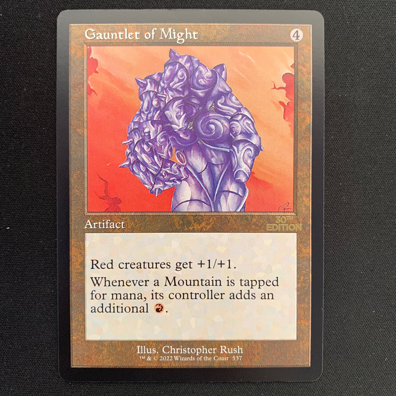 Magic the Gathering Gauntlet of Might (Retro Frame) - 30th Anniversary Edition 