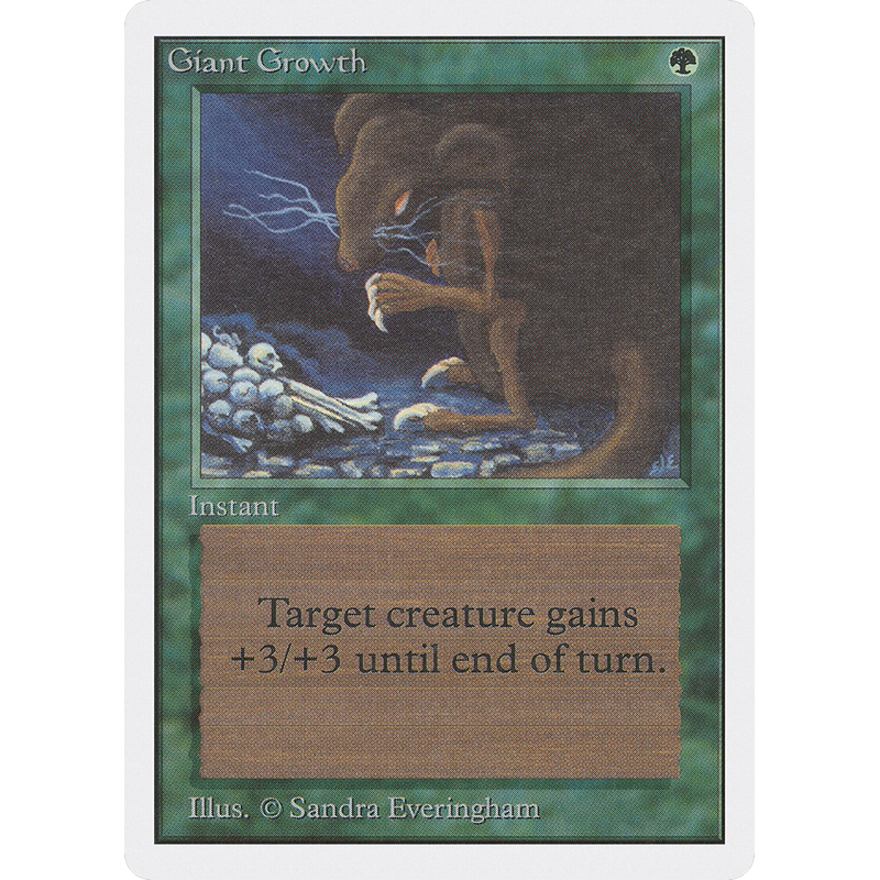 Magic the Gathering Giant Growth - Unlimited NM