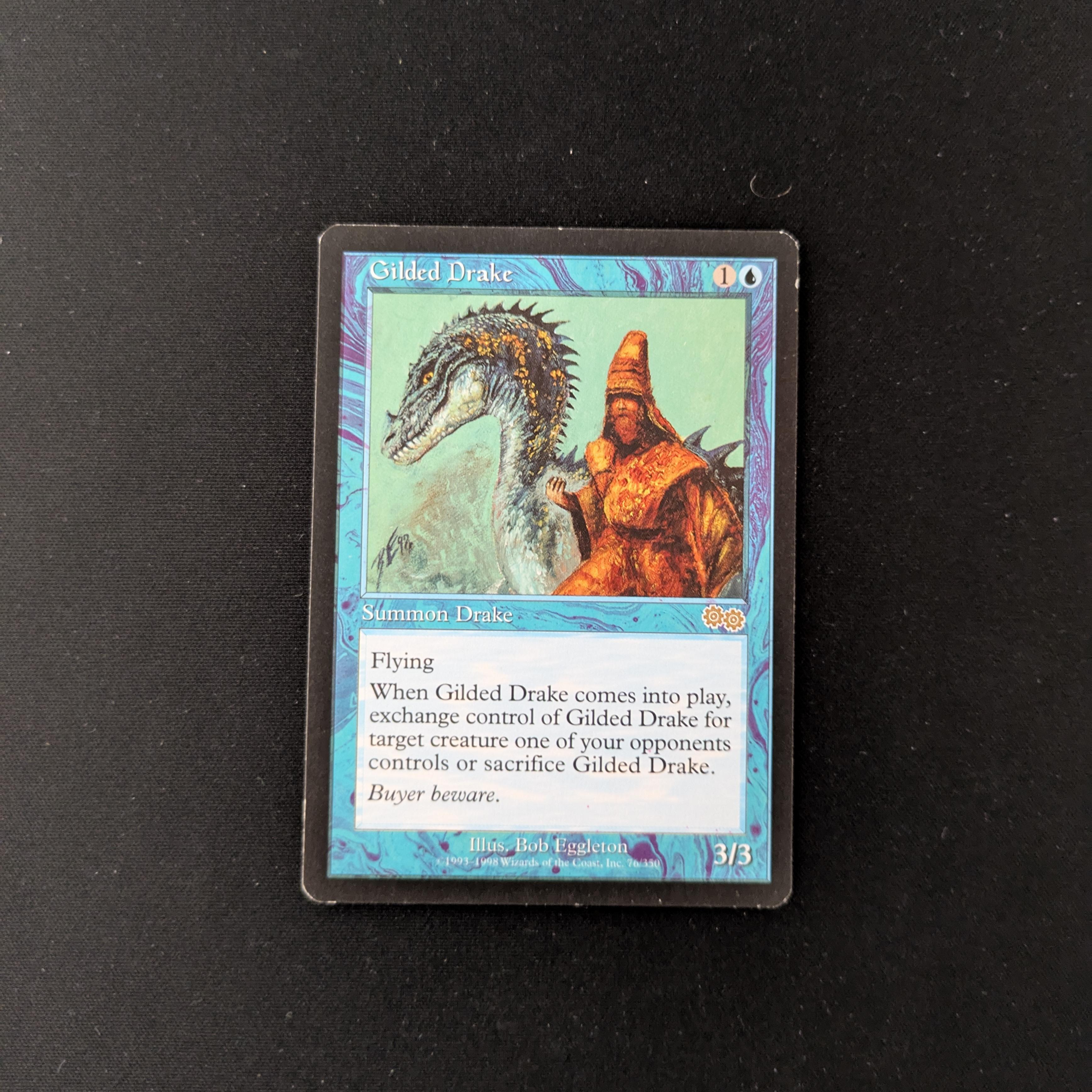 金粉のドレイク (Gilded Drake) · Urza's Saga (USG) #76