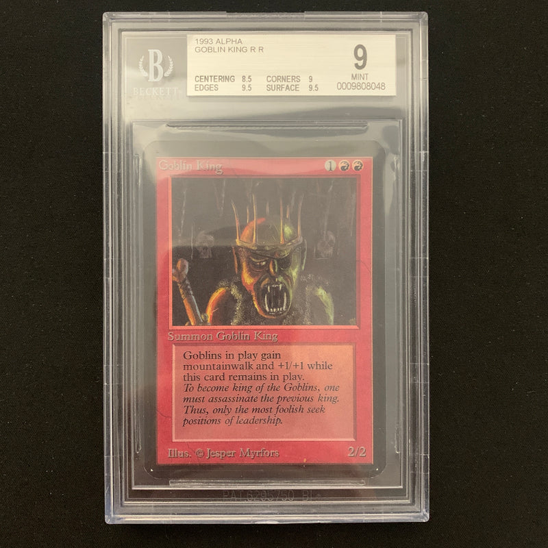 Magic the Gathering Goblin King - Alpha BGS 9 - 24744