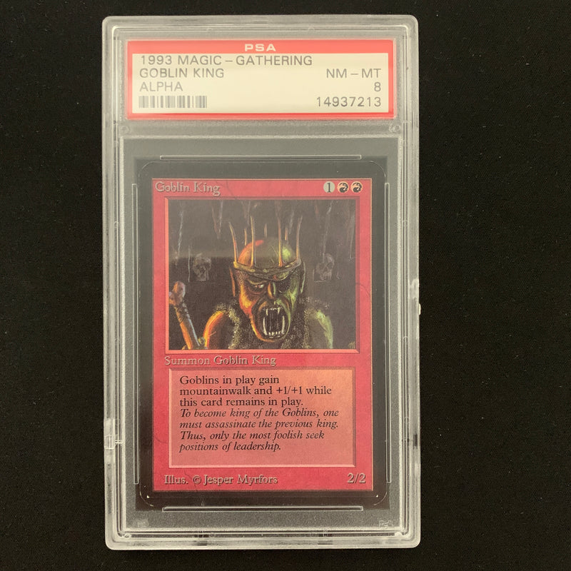 Magic the Gathering Goblin King - Alpha PSA 8 - 24738