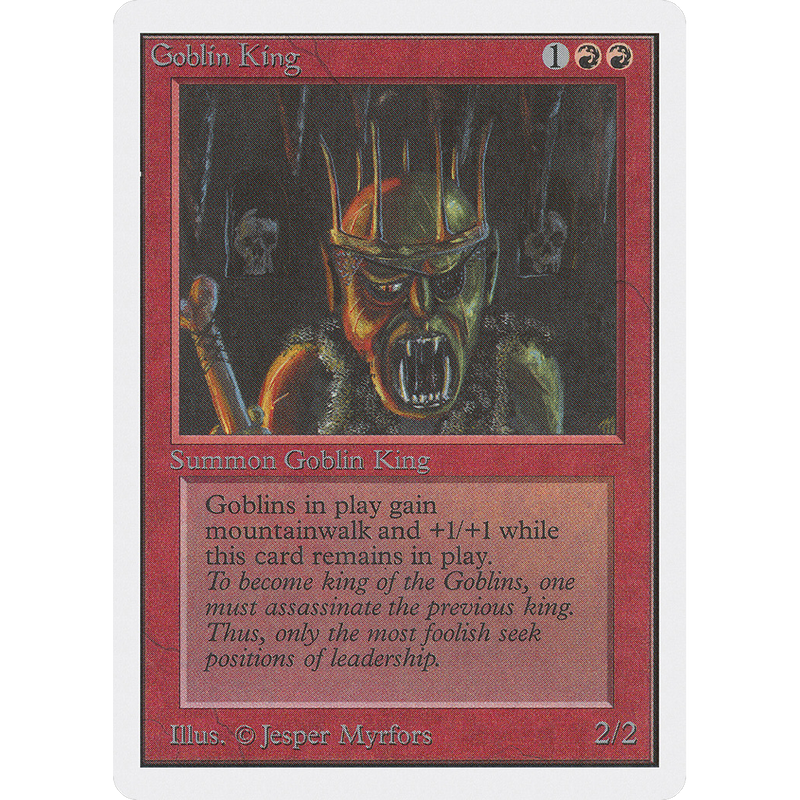 Magic the Gathering Goblin King - Unlimited NM