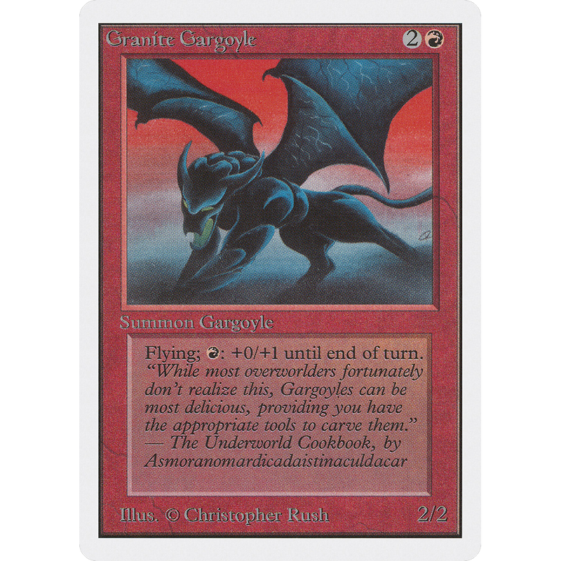 Magic the Gathering Granite Gargoyle - Unlimited NM