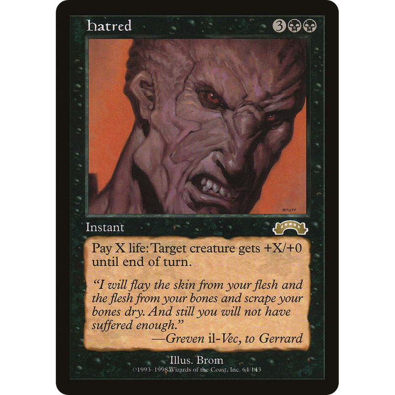 Magic the Gathering Hatred - Exodus NM